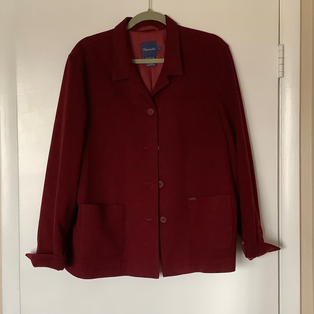 Faconnable Burgundy Women's Blazer